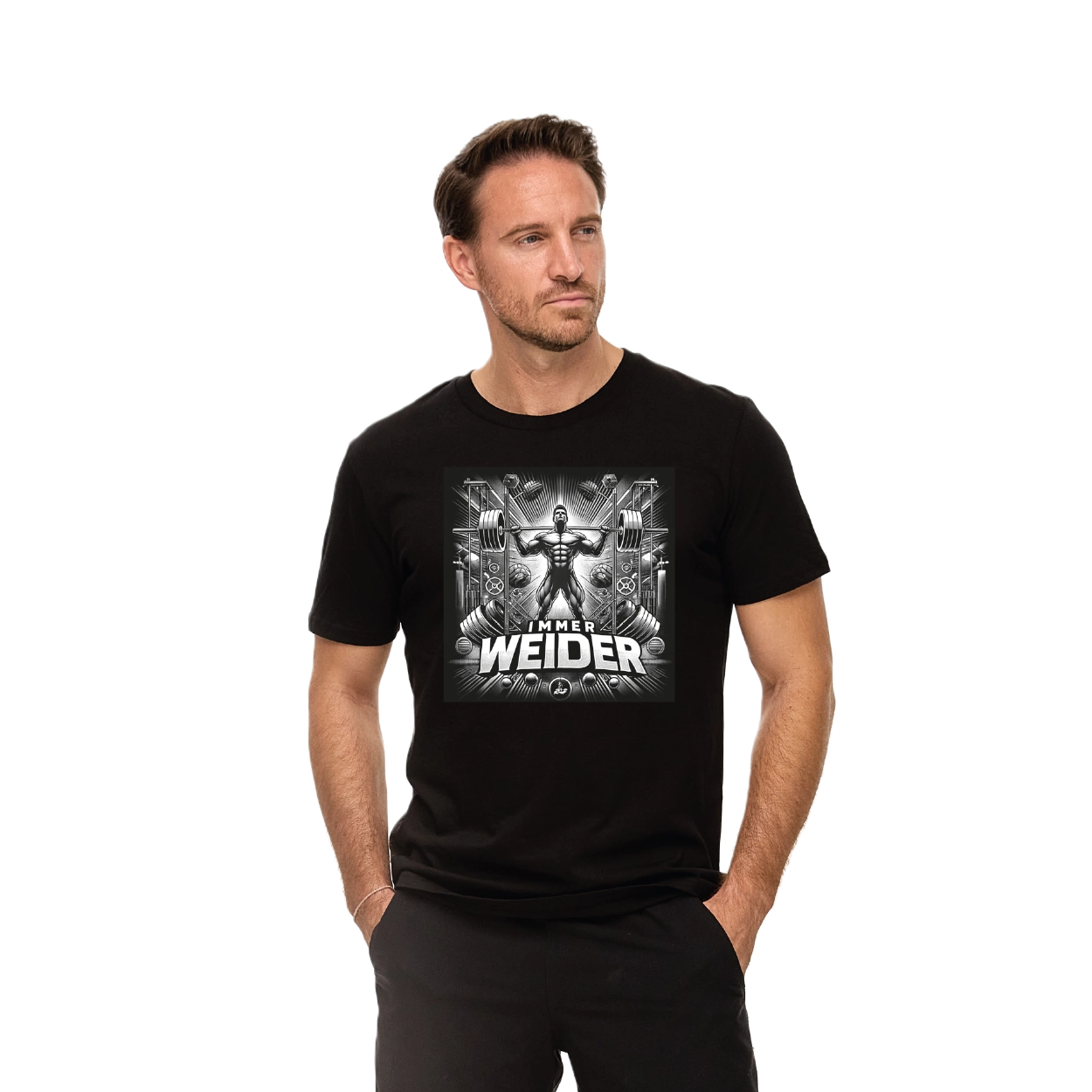 T-Shirt #ImmerWeider Black Unisex